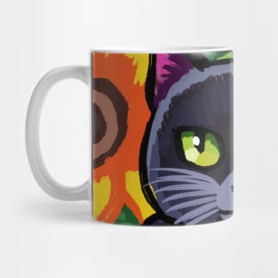 Halloween black cat Mug